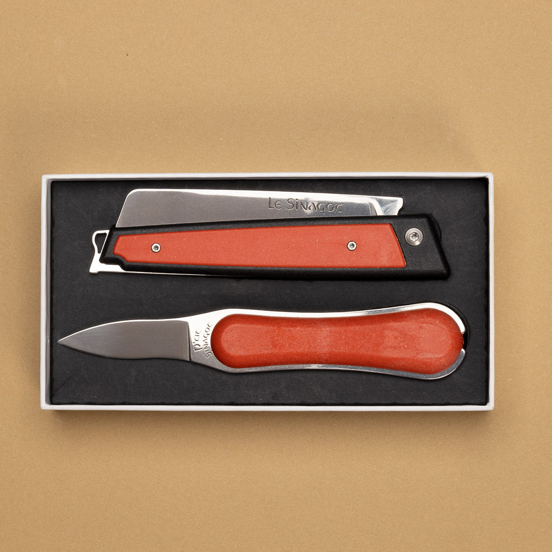 Le Coffret Duo - Le Sinagot voiles rouges et P'tit Sinagot voiles rouges